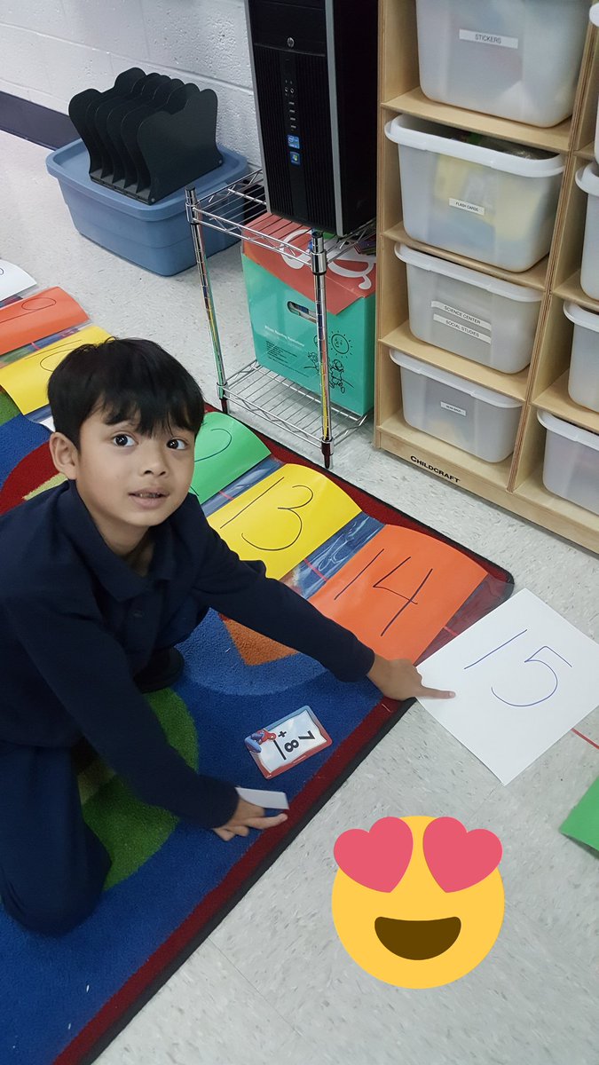 FowlerRaeanne's tweet photo. Walking a giant number line to add on! https://t.co/7KKrJa75BT