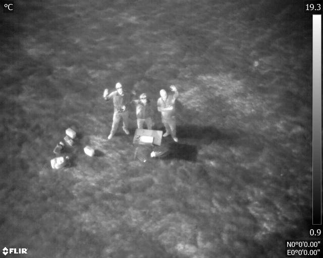 OwenMcAree's tweet photo. Obligatory thermal infrared #selfie from our new #drone @LJMUdrones https://t.co/Xjj9k3VIId