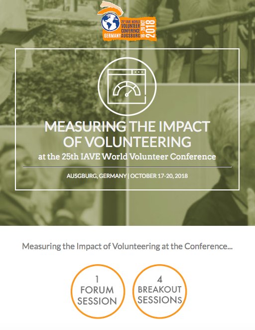 Measuring the #Impact of #Volunteering at the 25th IAVE World Volunteer Conference #IAVEinAugsburg - mailchi.mp/49b5f9ced0d1/i…