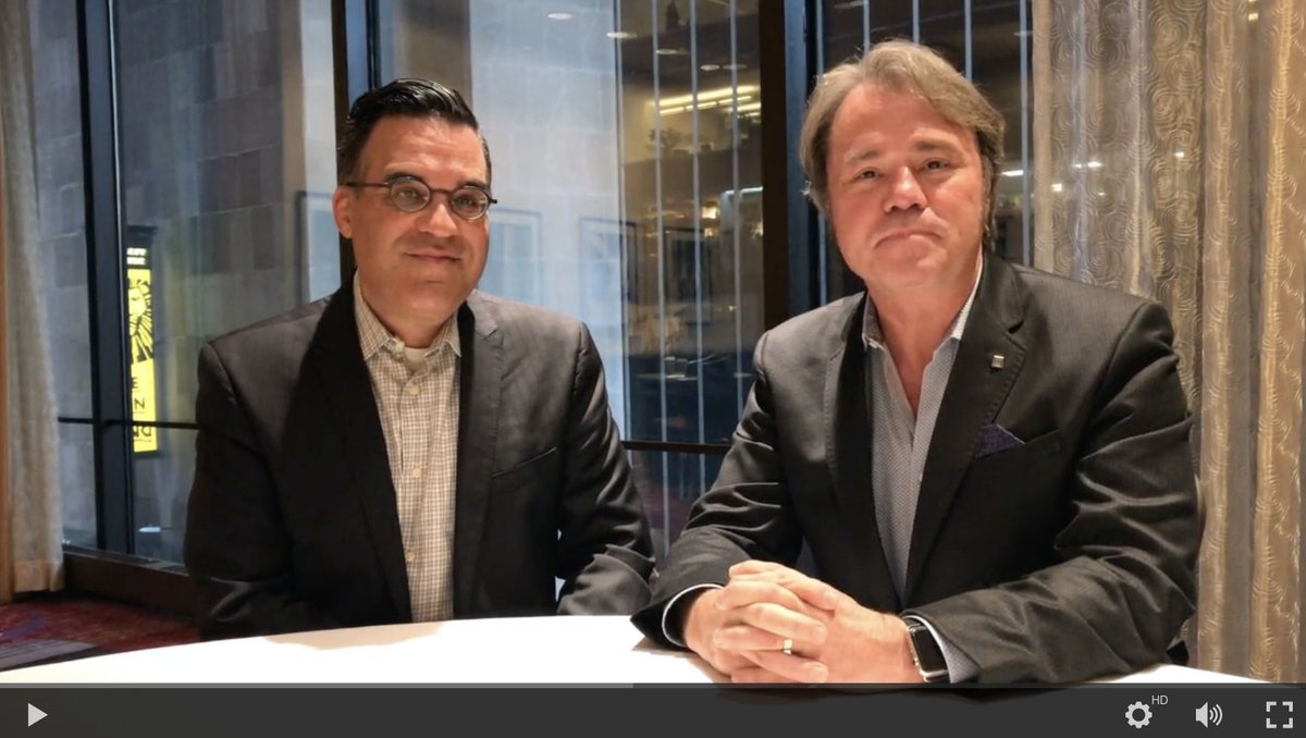 MaryE_York's tweet photo. Check out @wmagency CEO @williamemills and @beyondthearc CEO Steven Ramirez on the themes they saw at #FinovateFall #Finovate... plus what was missing! 
 https://t.co/GMd8JfZxdd https://t.co/hwOXrLcGhW