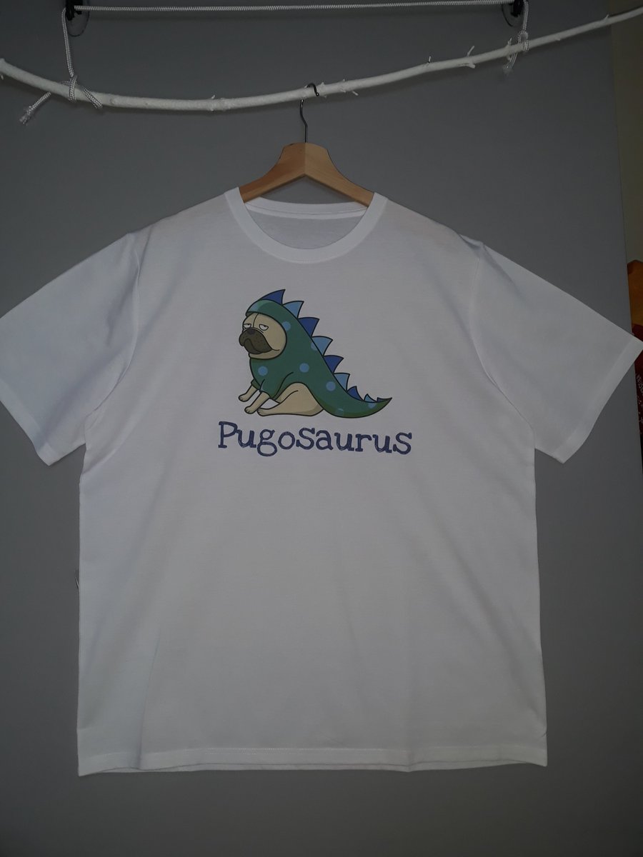 molly_and_pip's tweet photo. Pugosaurus Mens t-shirt great #ChristmasGift visit us at https://t.co/jVYxK6ZXjl  for great #giftideas #londonislovinit #pugs #dinosaurs #giftsforhim #ATSocialMedia #FlockBN #BoomRT #RTmeBB https://t.co/aqrT8Q55a0