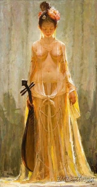 StolenPhotograf's tweet photo. Yellow Pipa Court Dancer - Tang Dynasty Dun Huang by Chinese artist Tu Zhiwei.
#ZhiweiTu, 1951 , #impressionism #painter #art #artist #painting #romantic #china #oilpainting https://t.co/00pzyfpZCi