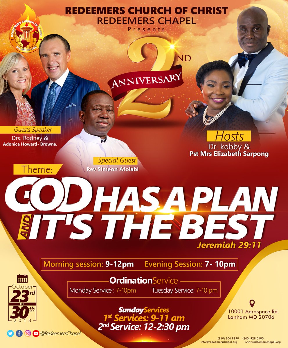 pastorkobby_'s tweet photo. The Lord has done so much for Redeemers Church of Christ. We cannot tell it all, come join us as we celebrate Gods faithfulness and supernatural supply.  We are 2years Old   
Yes Two years Old.  Praise!!!!!!!! The Lord https://t.co/Y7jVESe9bZ
