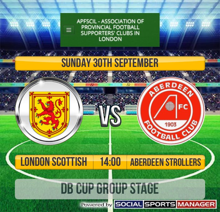 LS_AFC's tweet photo. LS start the defence of the DB Cup with our first home game of the season this Sunday at Hurlingham Park #DBcup #Champions #LondonScottish #Aberdeen https://t.co/YKuYcerzaP
