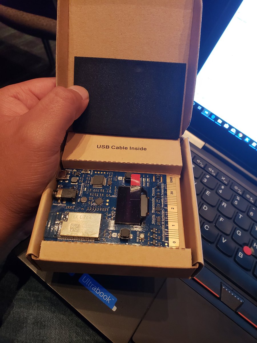jorgeedisonc's tweet photo. I got my Mxchip #IOTDevKit !. Connected to #AzureHub by default. Time to do some demos :) #AzureIOT https://t.co/OqVxHIeOGI