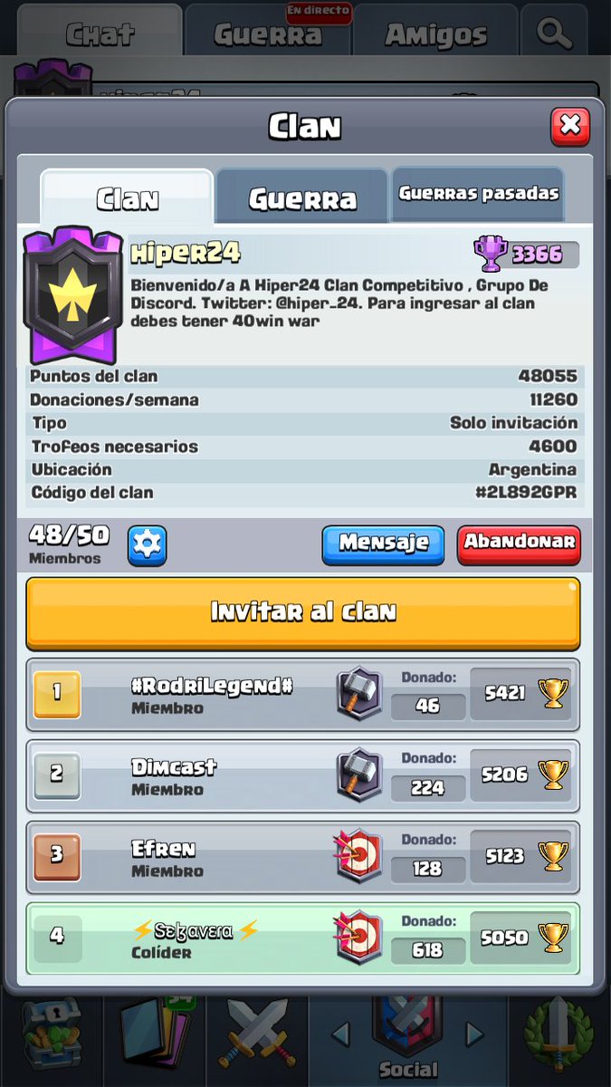 Buscamos jugadores para ladder y guerra!! Cualquier consulta md