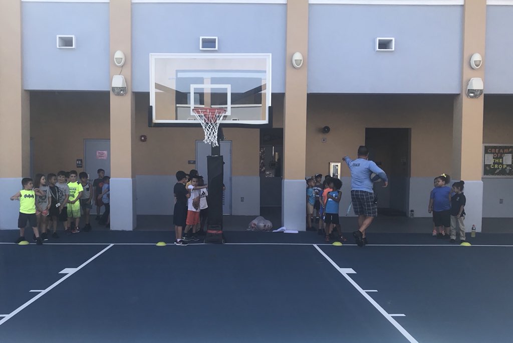2nd and 3rd Grade Basketball practice in Building C with Coach Alvarez!