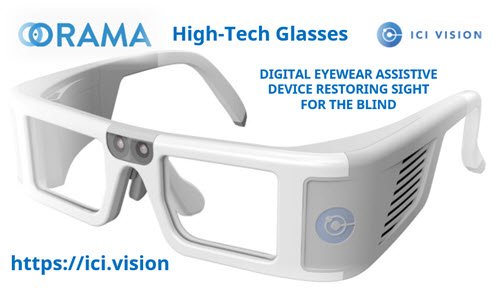 MedGizmo's tweet photo. Orama High-Tech Glasses https://t.co/pN0zN43KMS #lowvision #VisualImpairment #VisionCare #assistivetech #lowvisionaid https://t.co/o9Fn7pS0oA