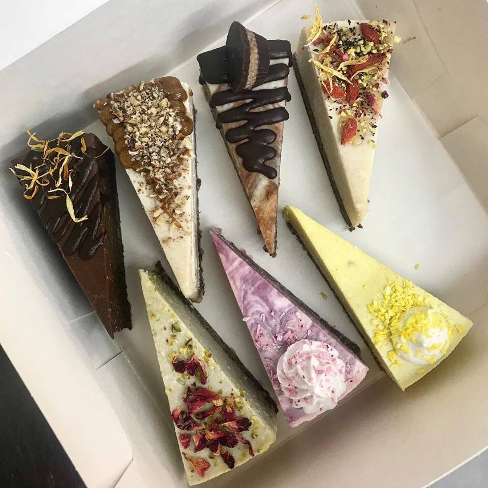 Oh my!! How can anyone resist these incredibly beautiful raw cake slices? You can get yours at County Hall, Kingston on Saturday. Made by the amazing <a href="/ripeandnine/">Ripe and Nine</a> 😋