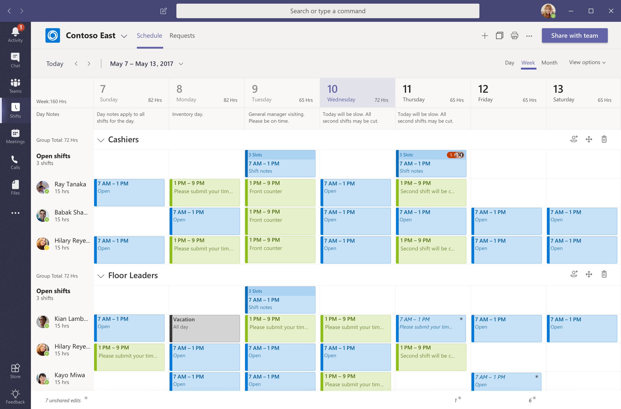 Microsoft teams on twitter icymi firstline managers will be able to create schedules review 
