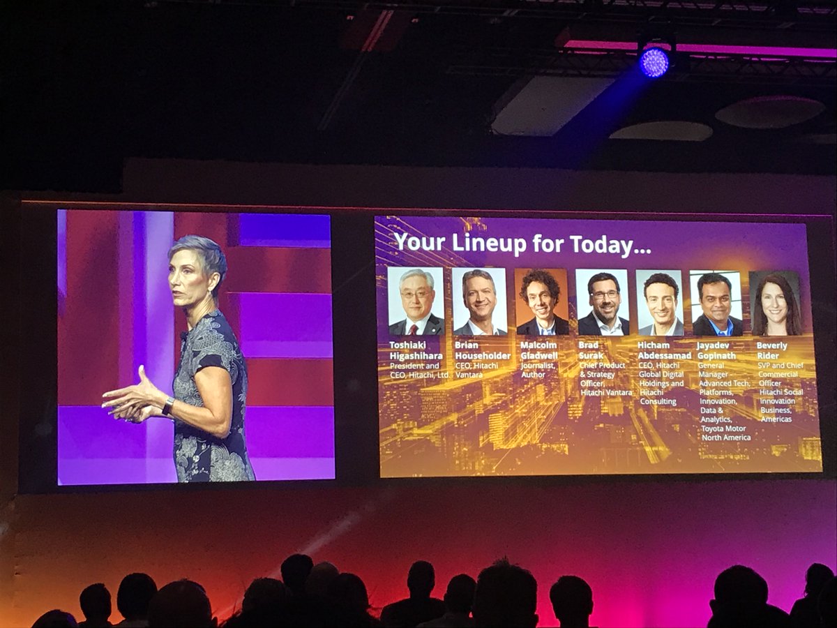 HitachiVantara's tweet photo. The #HitachiNEXT General Session has begun! Watch the livestream here: https://t.co/SlKVIVR8WQ https://t.co/bEzm8fbqJv