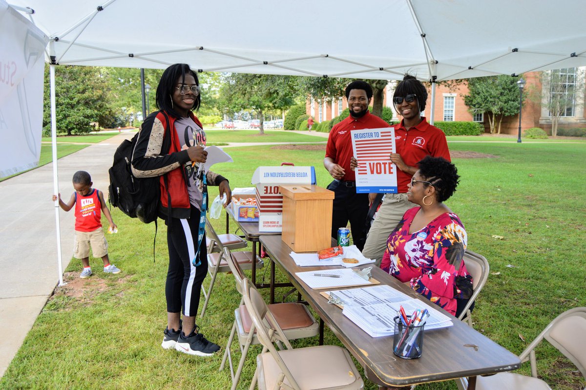 Dothan Campus SGA is having a Voter Registration Drive today from 9:00 am to 4:00 pm on the Quad.  
Stop by, sign up and get refreshments and snacks.