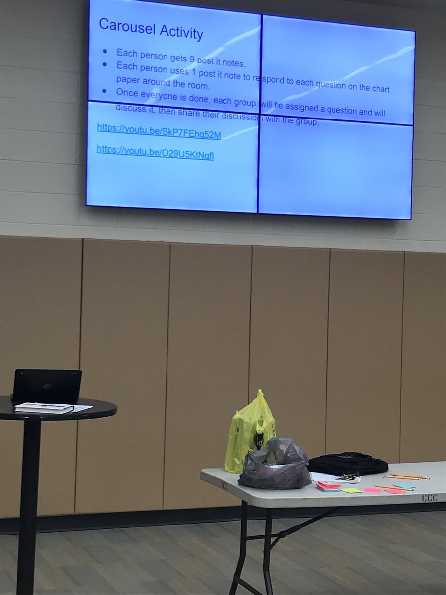RVJournalism's tweet photo. Students working in groups answering questions on how to solve and combat racial tensions and issues in America. #RVReads18 #RVReads2018 https://t.co/LDsBvnPL3Z