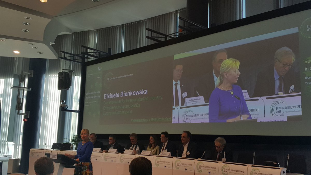 GeorgiosKarkamp's tweet photo. "#circulareconomy is very important for this Commission, alongside with #lowcarbon economy feature in Industrial policy and can create jobs" Commisioner @EBienkowskaEU today at #BBECircularConf https://t.co/y3pGkdspDX
