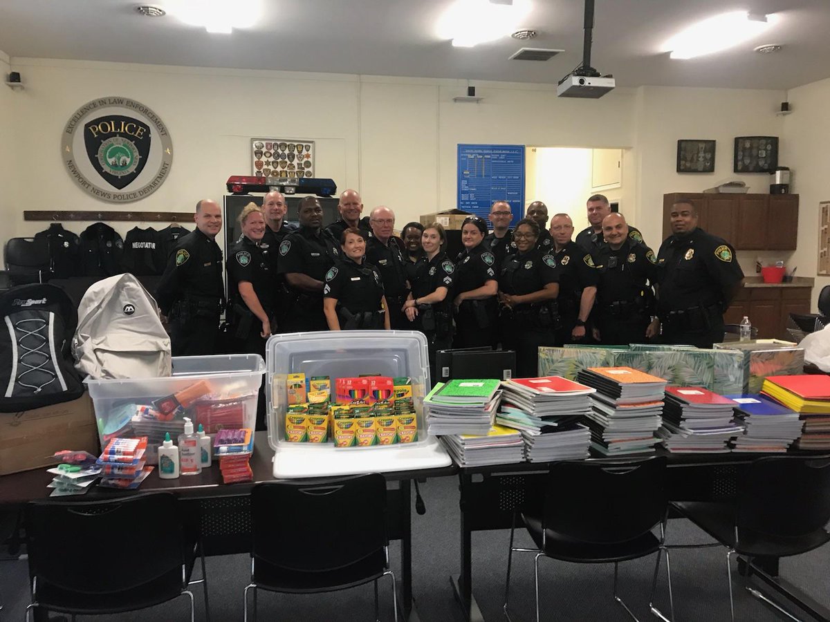 Thank you to our friends at Backing the Thin Line and our officers for school supplies!  Each School Resource Officer will take them directly to their respective schools.