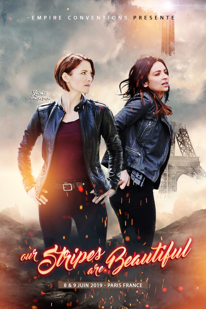 steph_pepss's tweet photo. My #fanart for the french convention "Our Stripes are Beautiful" #OSAB 
Really hope that @FlorianaLima and @chy_leigh can see it !
#FlorianaLima #MaggieSawyer #Sanvers #Supergirl #ChylerLeigh #AlexDanvers https://t.co/MvsFxOUqJp