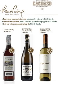 Tolle Bestätigung für die jahrelange harte Arbeit. Die Bodega Félix Lorenzo Cachazo ist von  Robert Parker als Referenz für die Qualität und Entwicklung  der D.O. Rueda bewertet worden. Wir freuen uns für die Familie Félix Lorenzo Cachazo!