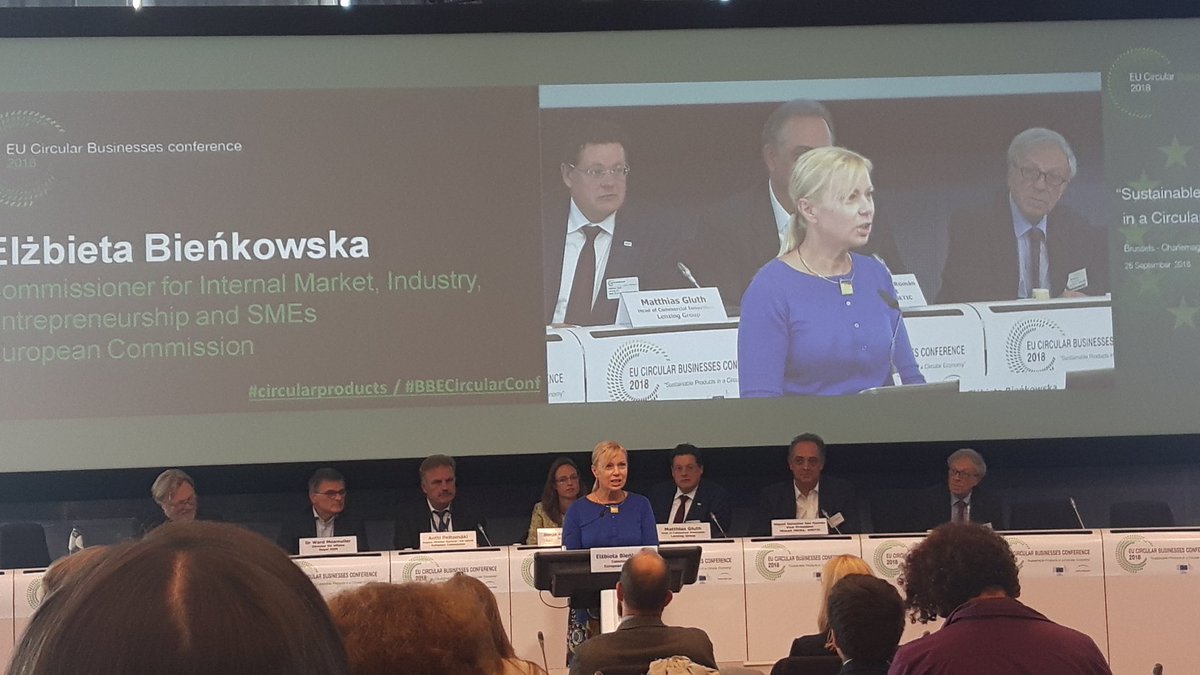 ArthurtenWolde's tweet photo. Closing speech of Eurocommissioner @EBienkowskaEU: the #CircularEconomy is now at the heart of the EU industrial policy to create sustainable profits and jobs #BBECircularConf https://t.co/PNPUKrjHfm