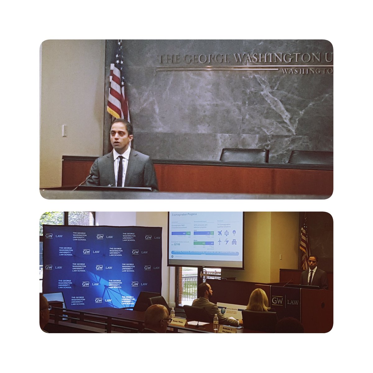 GW Law Environment & Energy (@gwlawenviro) on Twitter photo Neal Kemkar, Senior Counsel & Director of #environmental policy <a href="/generalelectric/">General Electric</a> presenting on GE's private sector initiatives at the #NRSYMPOSIUM2018. Neal Kemkar, Senior Counsel & Director of #environmental policy <a href="/generalelectric/">General Electric</a> presenting on GE's private sector initiatives at the #NRSYMPOSIUM2018.