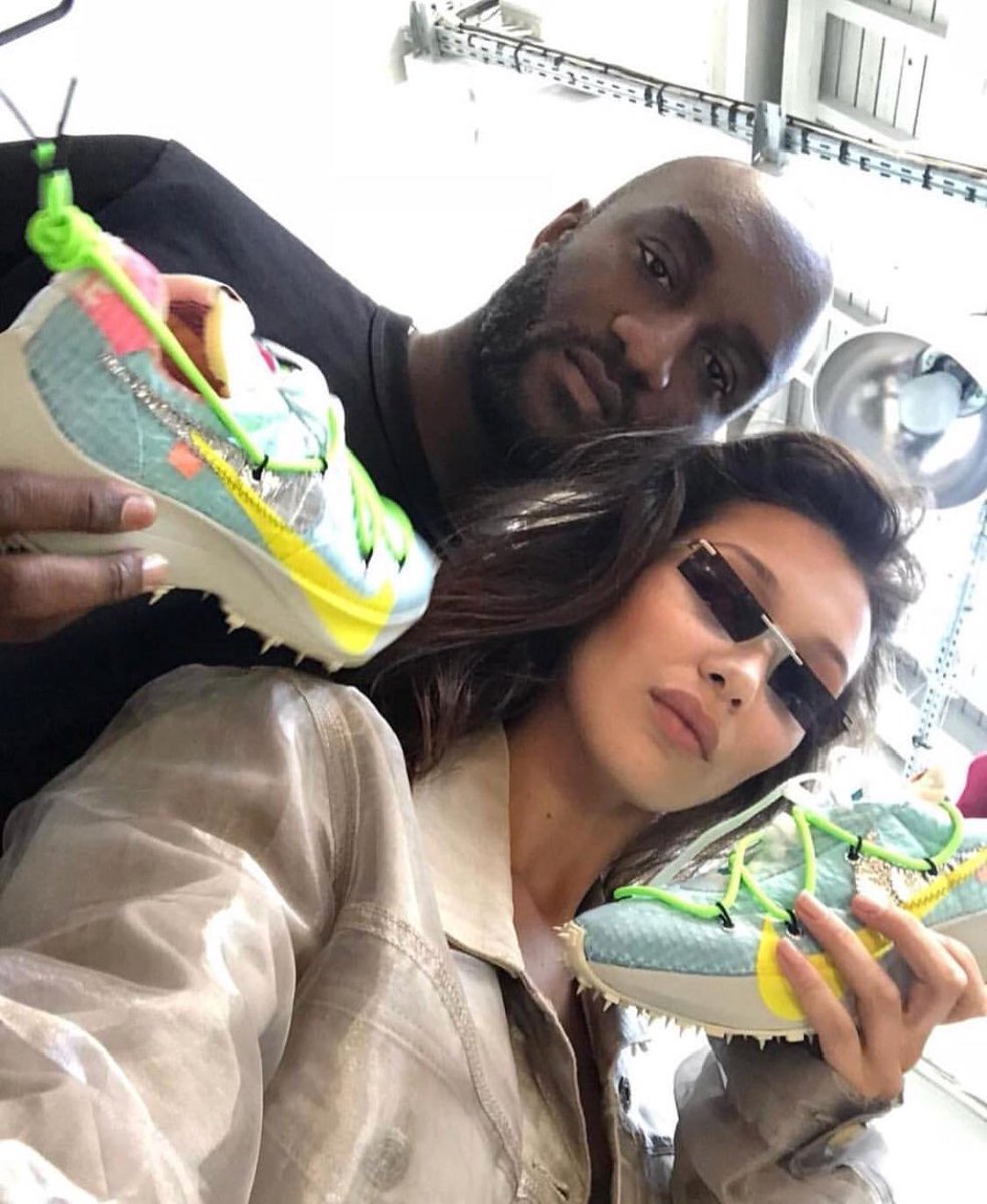 brkicks's tweet photo. It looks like @VirgilAbloh is working on the Nike React Vapor Street Flyknit as part of the @OffWht SS19 “Track &amp; Field” theme https://t.co/xFyZUv0Te5
