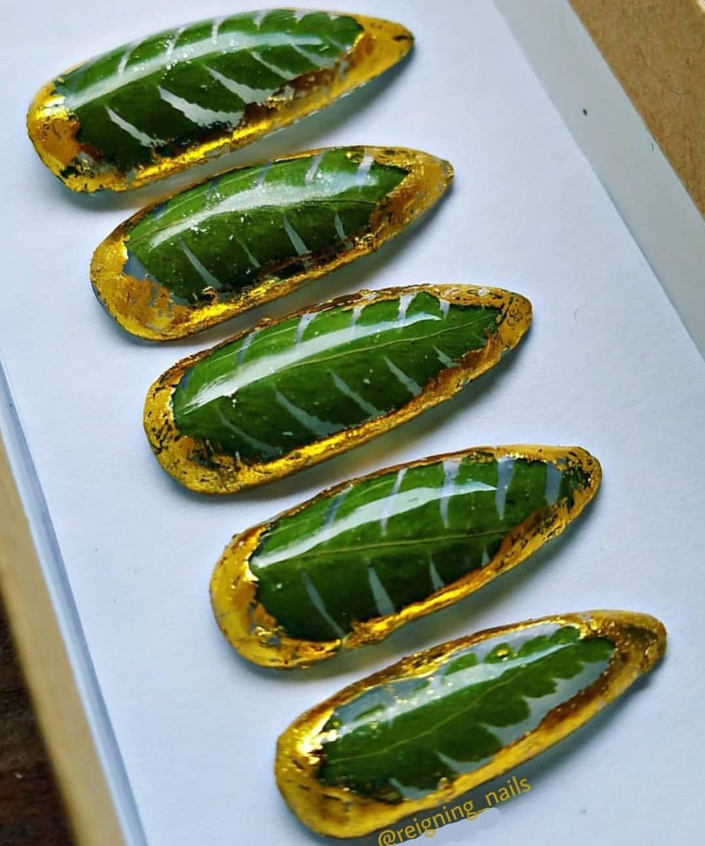 reigningnails's tweet photo. 💚Green Gold Acrylic Nail Set💛 Now ENTIRE store is 35% off, don't miss out!! 

#nailart #nailsofinstagram #nails💅 #nailedit #nail #nailsart #beautyblogger #nailsart #manicure https://t.co/pUBT72e7h0