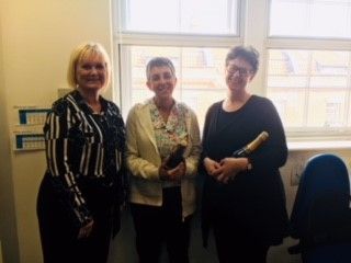 Sacha McCarthy awarding and congratulating Sue and Kate the Bristol AAT Trainers for both receiving Grade 1 OTLA last week. Well done Bristol!!