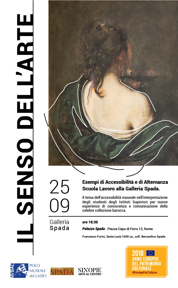 galleriaspada's tweet photo. Abbiamo ottenuto il logo dell'Anno Europeo del Patrimonio Culturale 2018 per il nostro progetto di visita sensoriale a favore del pubblico con problemi di vista. La Santa Lucia di Furini è stato il nostro capolavoro-guida. Tutto con l'Associazione Culturale Sinopie #alternanza. https://t.co/Ii1hDePQUy