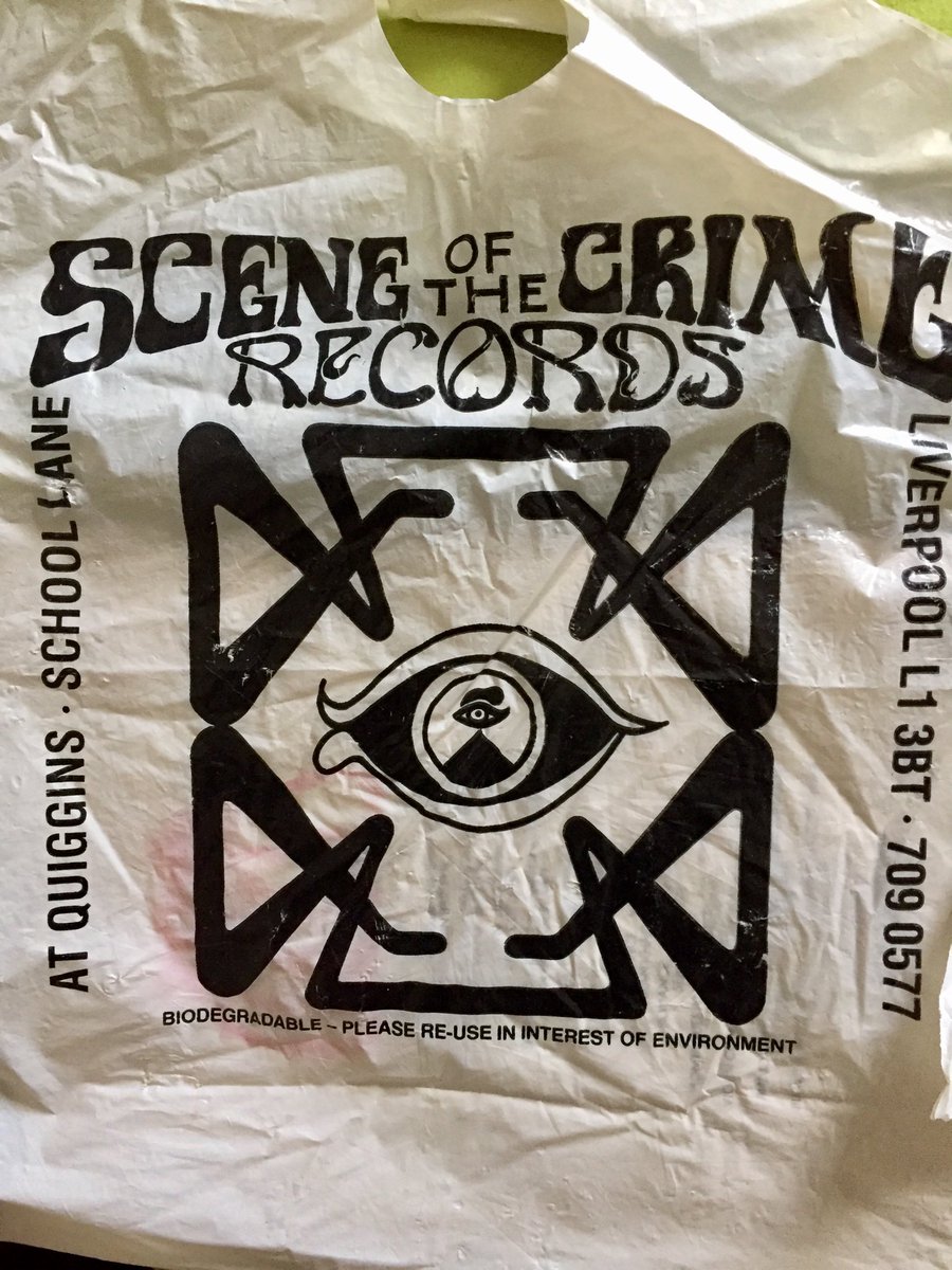 dustybushworm's tweet photo. ‘Kinell. Didn’t think I was a hoarder but having a major clear-out, just found these - full of music-related stuff #ProbeRecords #SceneoftheCrimeRecords #HairyRecords https://t.co/Z0hyiPQWTd
