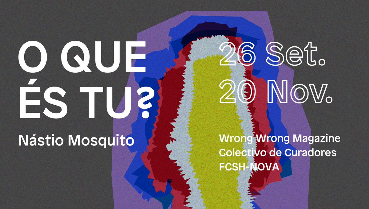 'What Are you' by Nástio Mosquito. 
A digital residency at Residency at <a href="/WrongWrongMag/">Wrong Wrong</a> 
raum.pt