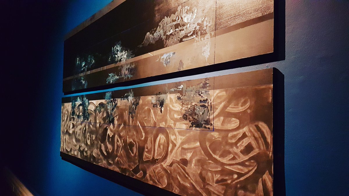 lincmuseumusher's tweet photo. One of the paintings from 'On the Beach at Night Alone' by Ellen Brady, opening this Saturday on 29th September in the Usher Gallery. #BehindTheScenes #Lincolnshire #Collectionusher @CVAN_EM @UniLincolnArts https://t.co/kr2zye3RBb