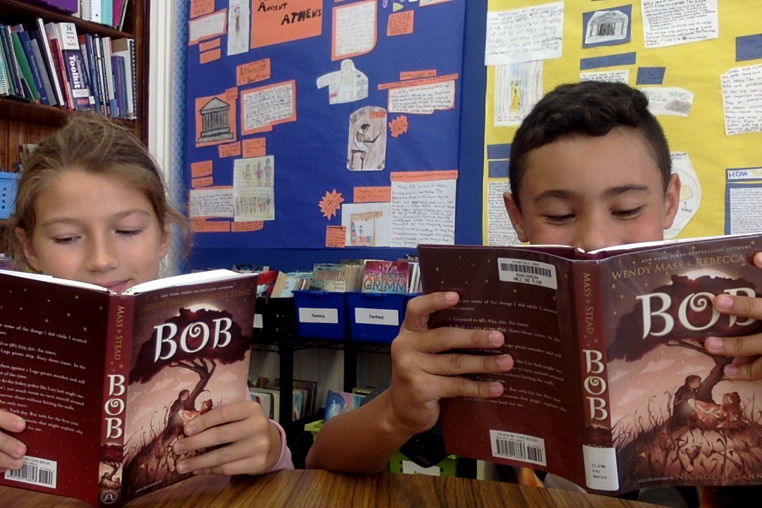 burley5th301's tweet photo. Such an amazing book full of adventure, caring and friendship! Thank you @rebstead and @wenmass - we can't wait to see how it ends! #readergrams https://t.co/LrLueRi8CO