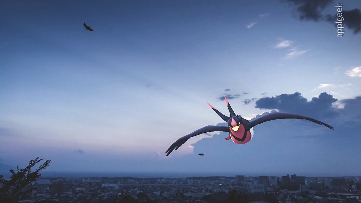 And とある夕方のオオスバメ オオスバメ Swellow Pokemongo ポケモンgo Pokemongoar