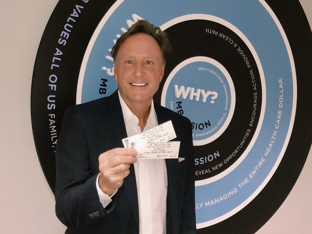 mb_benefits's tweet photo. MB CEO @scottmcgohan is sponsoring this year's Ted Talk in Dayton on 10/12/18. These two tickets to @TEDxDayton could be yours! Learn the details to enter &amp; win on our FB page: https://t.co/l26KApJ4Y5 #MuchBetterAtMB https://t.co/yvmTqim09P