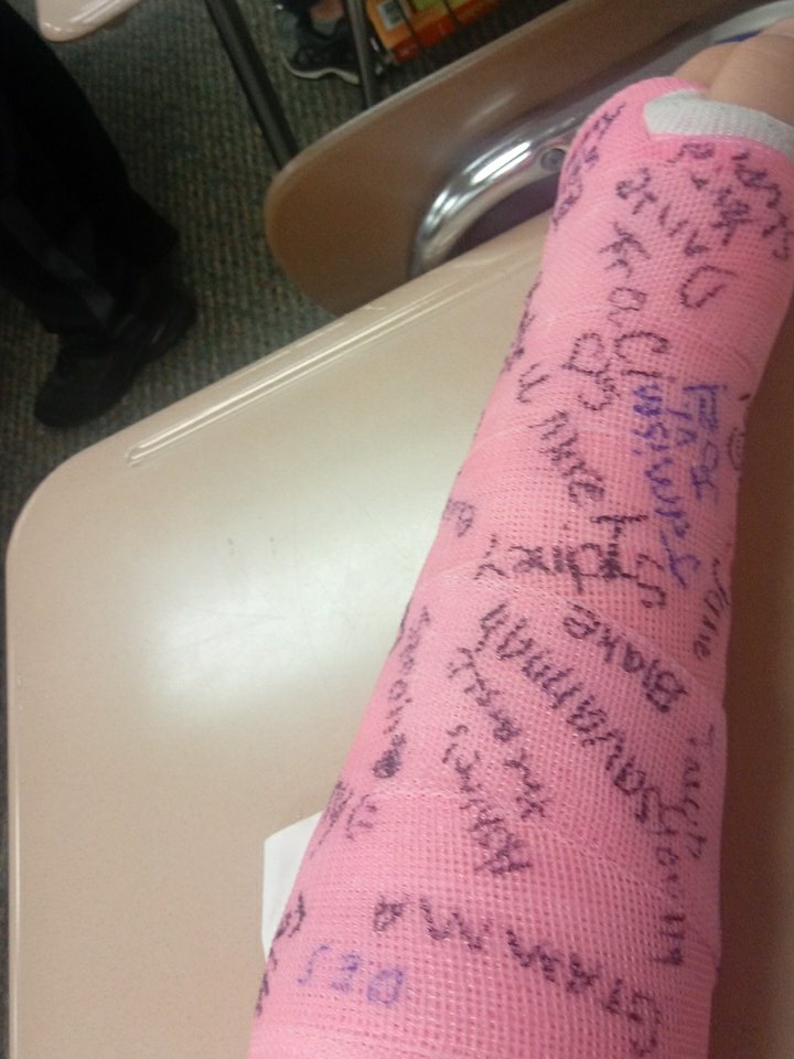 Broken wrists are not fun