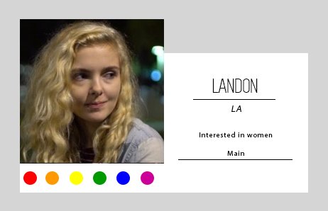Character of the Day: Landon from LA!