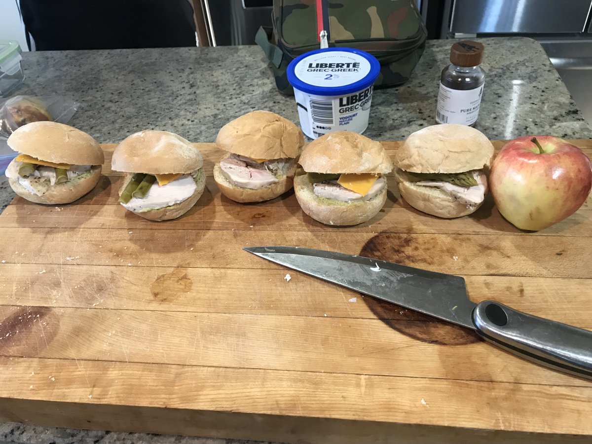 TLAthlete's tweet photo. Prepping my teen lad for his school lunch. His quote. "It's not even that much food." Okay/ https://t.co/zShWUKcVfG