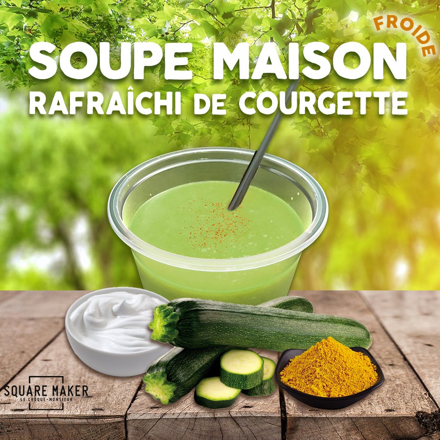squaremaker13's tweet image. Nouvelle soupe maison dans nos restos 👩🏻‍🍳 Rafraîchi de courgette ! Fait sur place, par nous, tous les matins. Durée limitée ⚠️
#squaremaker #faitmaison #faitsurplace #resto #food #croquemonsieur #marseille #toulon #toulouse #pau #bourges #orleans #entreprisefrancaise 🇫🇷