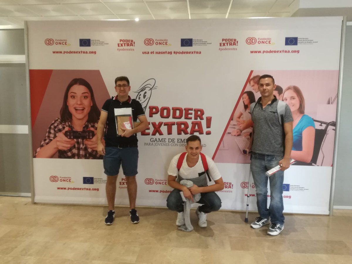 Laborvalia's tweet photo. Hoy nos encontramos en Madrid, en la game de empleo para jóvenes con discapacidad PODER EXTRA, organizado por @Fundacion_ONCE aprendiendo nuevas herramientas para acceder al mercado laboral. Una propuesta innovadora y super interesante. #PoderExtra https://t.co/RNrlq0WRdV