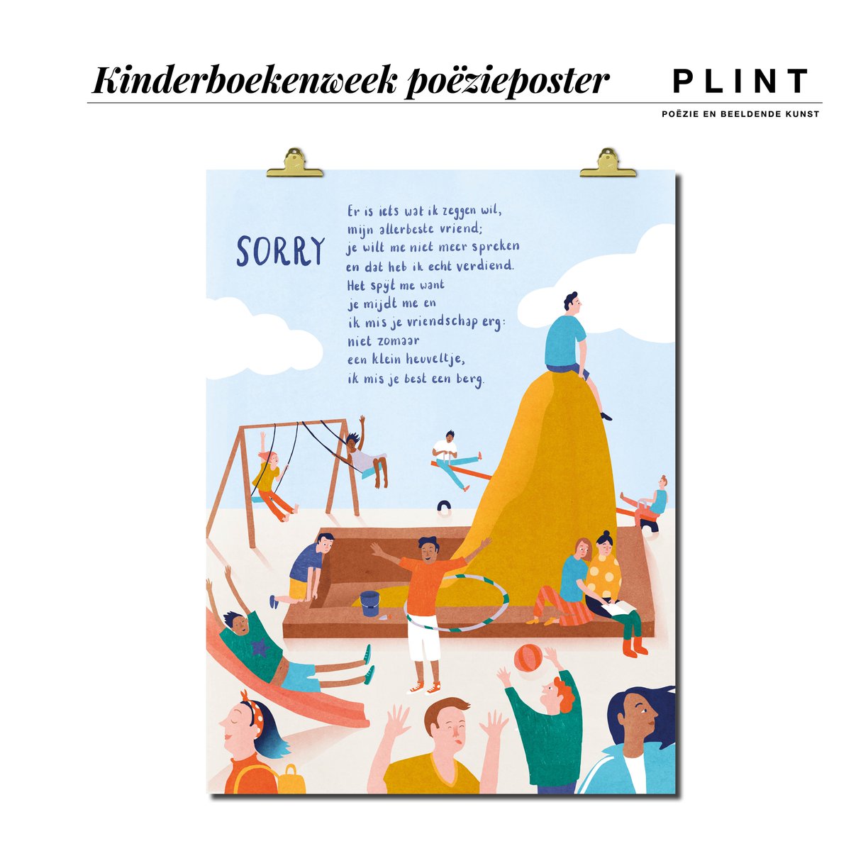 De Kinderboekenweek (3 t/m 14 okt.) gaat over vriendschap. Wij maakten er deze poster voor. Omdat je met allerbeste vrienden ook ruzie kunt krijgen (nou ja, eventjes dan). Gedicht: Liz Ditters / beeld: <a href="/Agnes/">Agnès Chappelet</a> Loonstra plint.nl/posters/poezie…