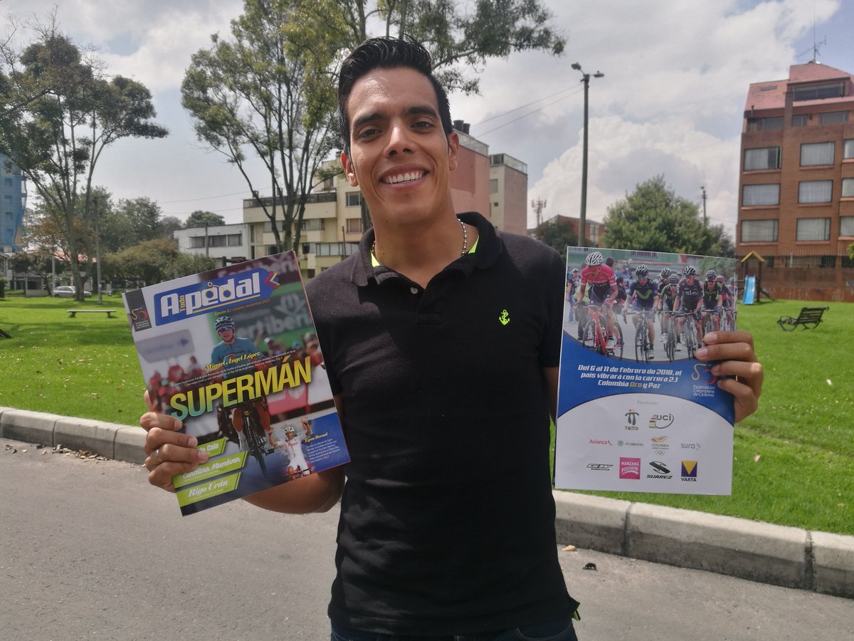 rtodopedal's tweet photo. Ellos disfrutaron de nuestra revista #ATodoPedal. Gracias campeones @marianapajon @jarlinsonpantan https://t.co/ZXMlezx7gD