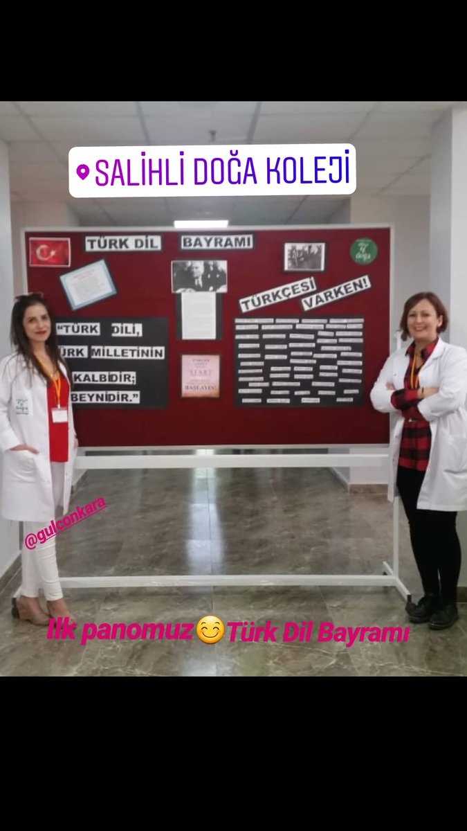 Salihli Doğa Koleji Edebiyat Zümresi.   Türk Dil Bayramımız kutlu olsun.