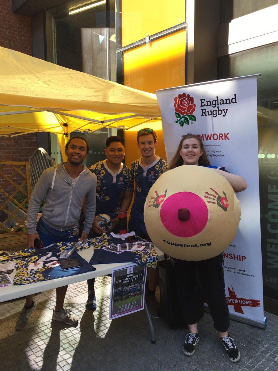 LSBUboobteam's tweet photo. fab first day of freshers fair! see you all back in the SU for more boob chat and bra pong from 9:30am tomorrow!
#lsbu @CoppaFeelPeople @LSBSURAG #lsbufreshers #FreshersFair #lsbuUBT https://t.co/dwGUWlAQQI