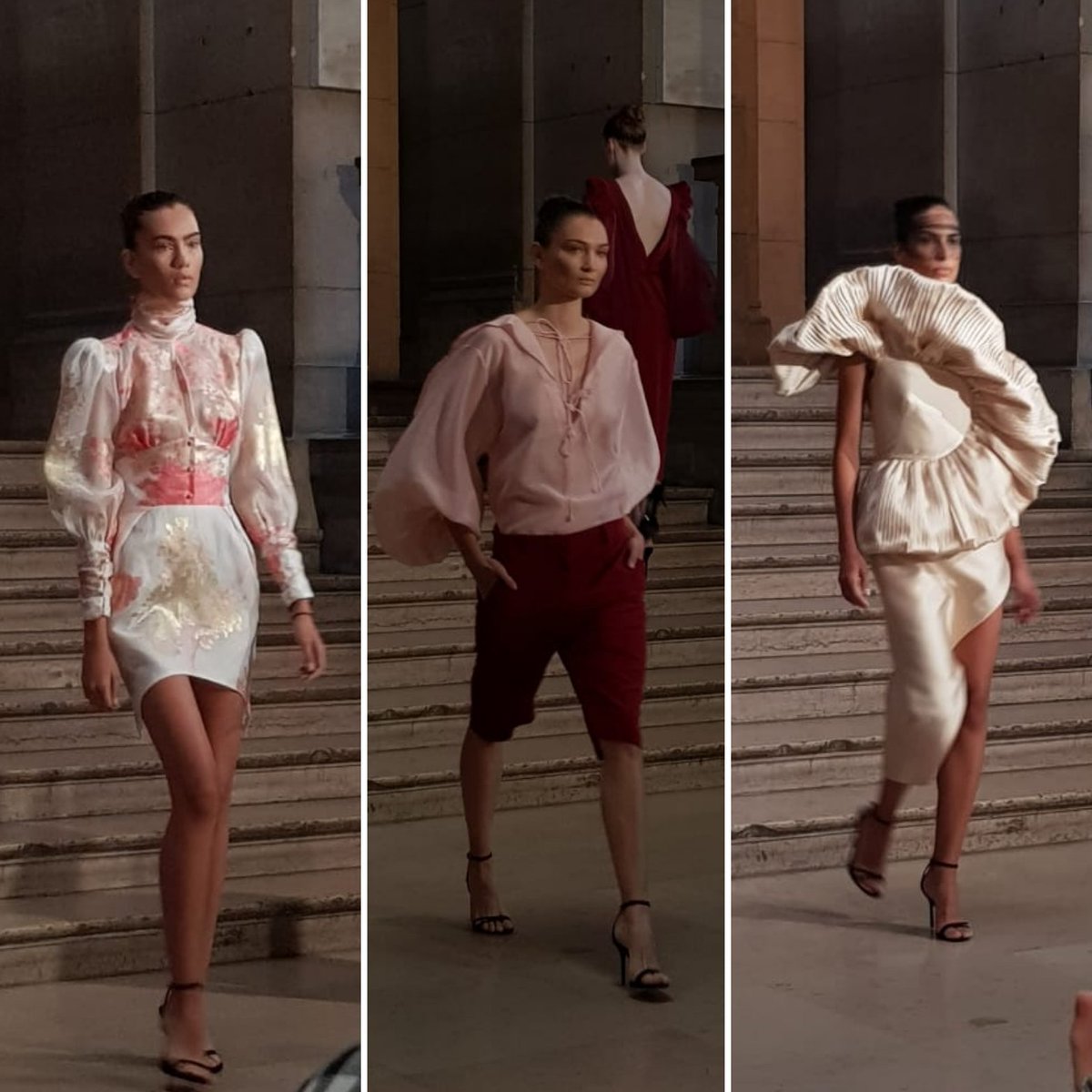 Moda FH | ➡️ Ya en París, les compartimos la review de #TendencieraenPFW del desfile de #DiogoMiranda🗼Una colección inspirada en Irving Penn y su trabajo sofisticado y austero a la vez. Etéreas y femeninas, las prendas fluyen con delicadeza y elegancia. #revistaFHenPFW 🗼