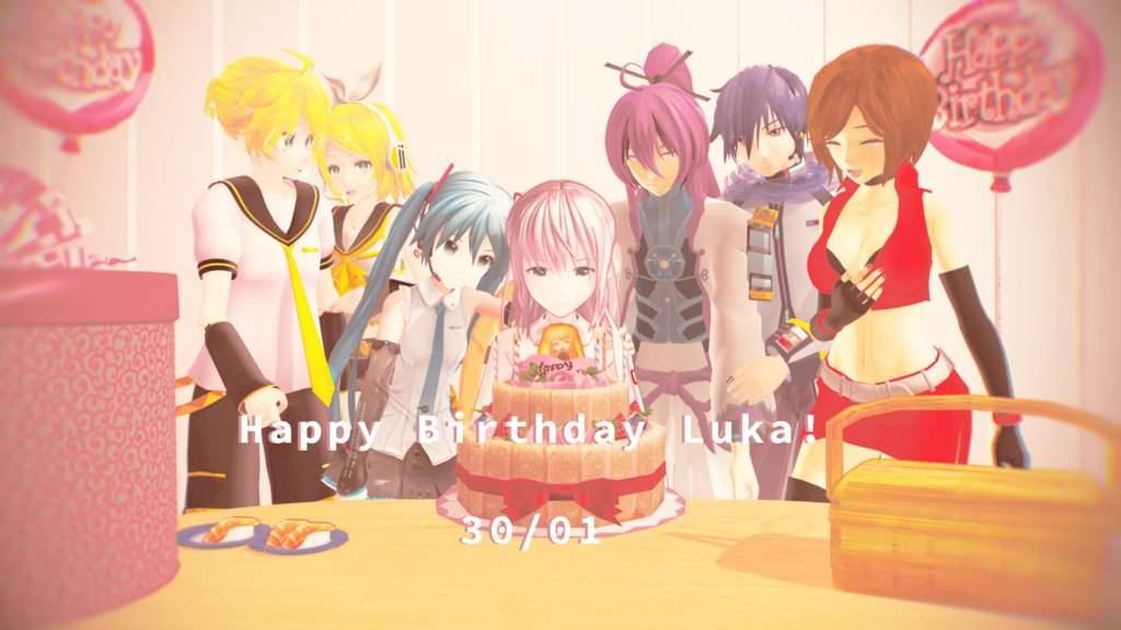 Len_act02's tweet photo. Hoy cumple años NUESTRA megurine Luka !!! 
Le deseo un día lleno de sorpresas, de globos, de buenas compañías y sobre todo de mucha felicidad. Hoy nada importa sólo ella 💖💖💖

#FelizCumpleanos !!!! 

@PhantomhiLu https://t.co/mgRSv3dSfU