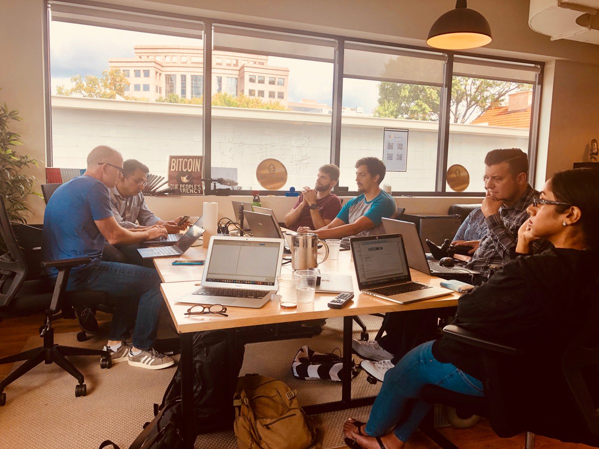 Setting up full node wallets and learning to send private messages using <a href="/horizenglobal/">Horizen</a>. Such a cool company and we are thrilled to have them sponsor us. Drop by the Embassy anytime to get some Horizen swag!