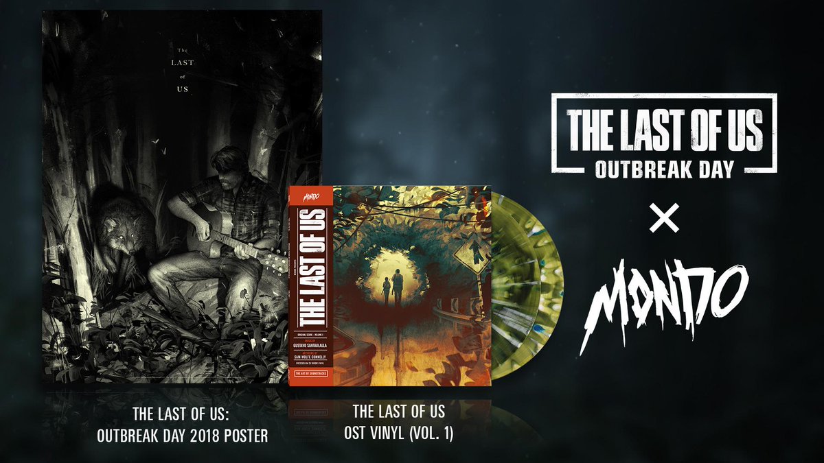 Naughty_Dog's tweet photo. #OutbreakDay is here! We're excited to introduce an all new The Last of Us Part II poster and t-shirt, the re-release of the original The Last of Us soundtrack on vinyl, new iPhone Stickers, and more. Get it all on https://t.co/qxeLOycl4s 

Read our blog: https://t.co/MuXWEMfXxz https://t.co/G5QS5rki7q
