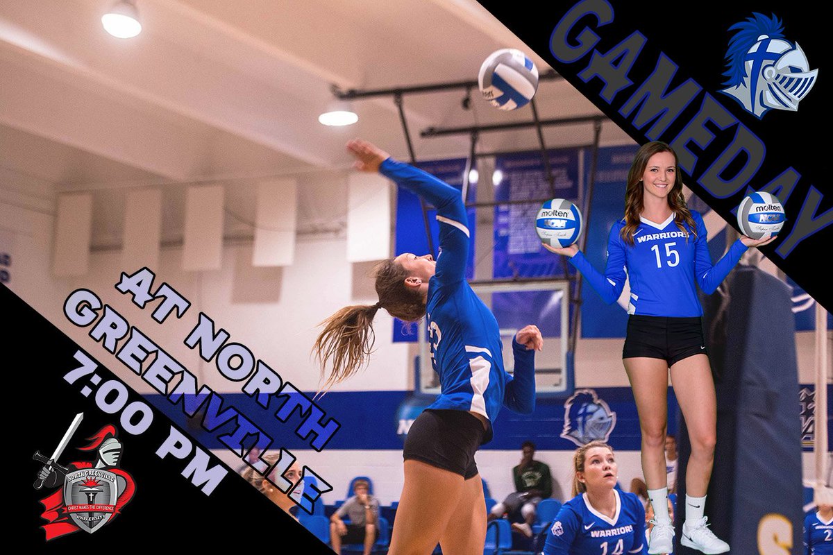SWUWarriors's tweet photo. It's GAMEDAY! @SWUvball takes on @Crusader_Sports in Conference Carolinas action at 7 p.m. tonight in Tigerville, SC #TeamSWU #SWULife #swuathletics #confcarolinas #swuvolleyball #nccaa https://t.co/wRtszvJSw3