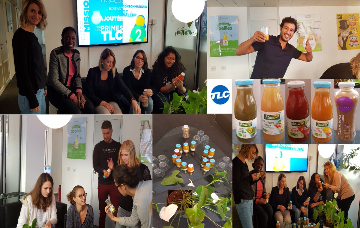 TLCMarketingFR's tweet photo. Ça se passe chez @TLCMarketingFR : tous réunis pour tester les jus healthy et détox 😍 👍
#TLCWellnessWeek #BienEtre #Greatplacetowork #greenjuice https://t.co/wbS4e2cT1L