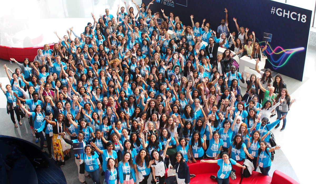 MicrosoftWomen's tweet photo. Over 900 @MicrosoftWomen are here to join the #GHC18 celebration with 20,000+ #WomenInTech! Can you feel the energy &amp; excitement!? #MicrosoftLife https://t.co/HOcsMDsNg2