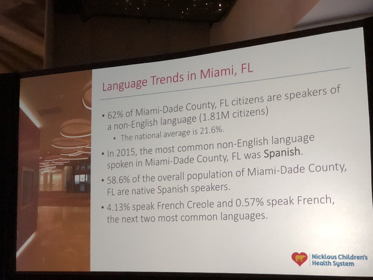 stefanieana's tweet photo. Being from Miami, I loved this stat in the Nicklaus Children’s Health System presentation! #GLNXT @GLNXT https://t.co/13LVLifkPv